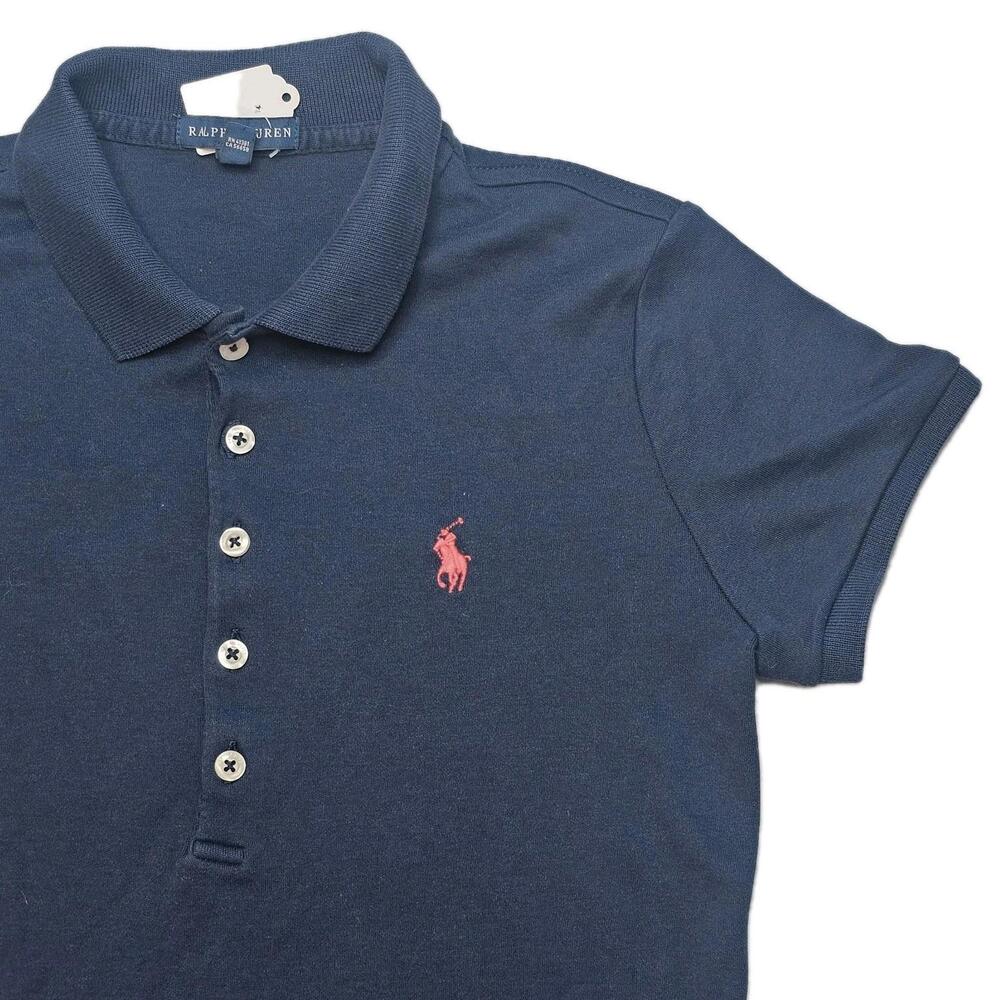 Polo Ralph Lauren Polo Shirt Blue Uniform  4 Button #41381
